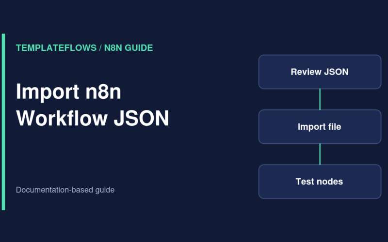 Illustration: Import n8n Workflow JSON n8n guide